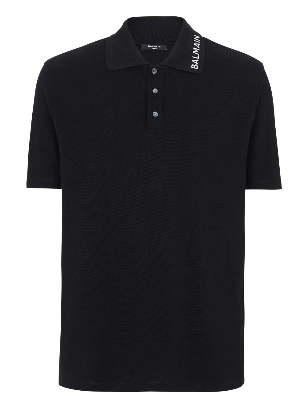 Balmain-Stitch-Collar-Polo-Black-1