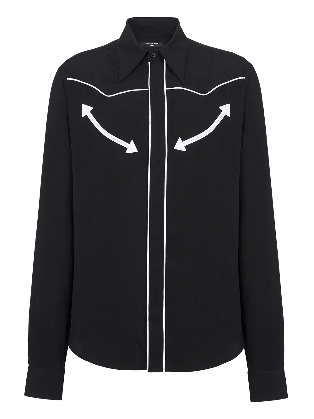 Balmain-Western-Cut-Shirt-Black-1