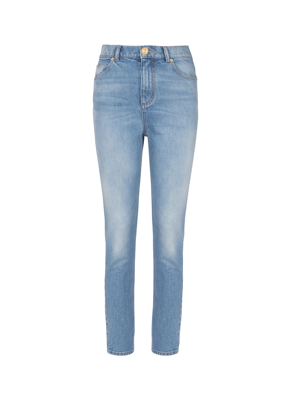 Balmain_5_Pockets_High_Waist_Light_Blue_Slim_Denim_Denim