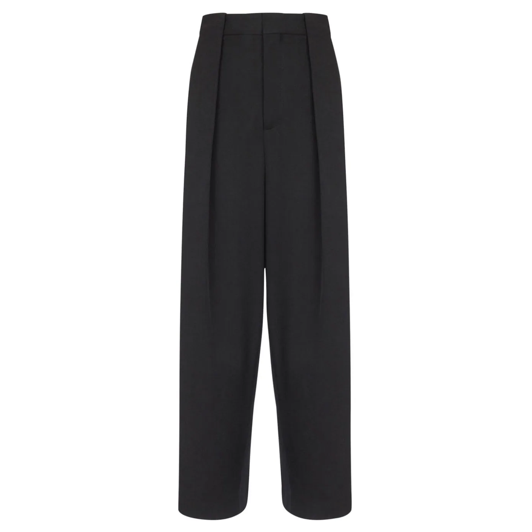 Balmain_Pleated_Loose_Pants_Black