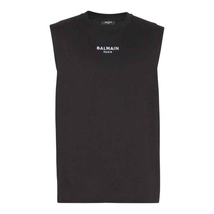 Club21 - Balmain - Small Paris Emb Tank Top - TANK TOPS - Black