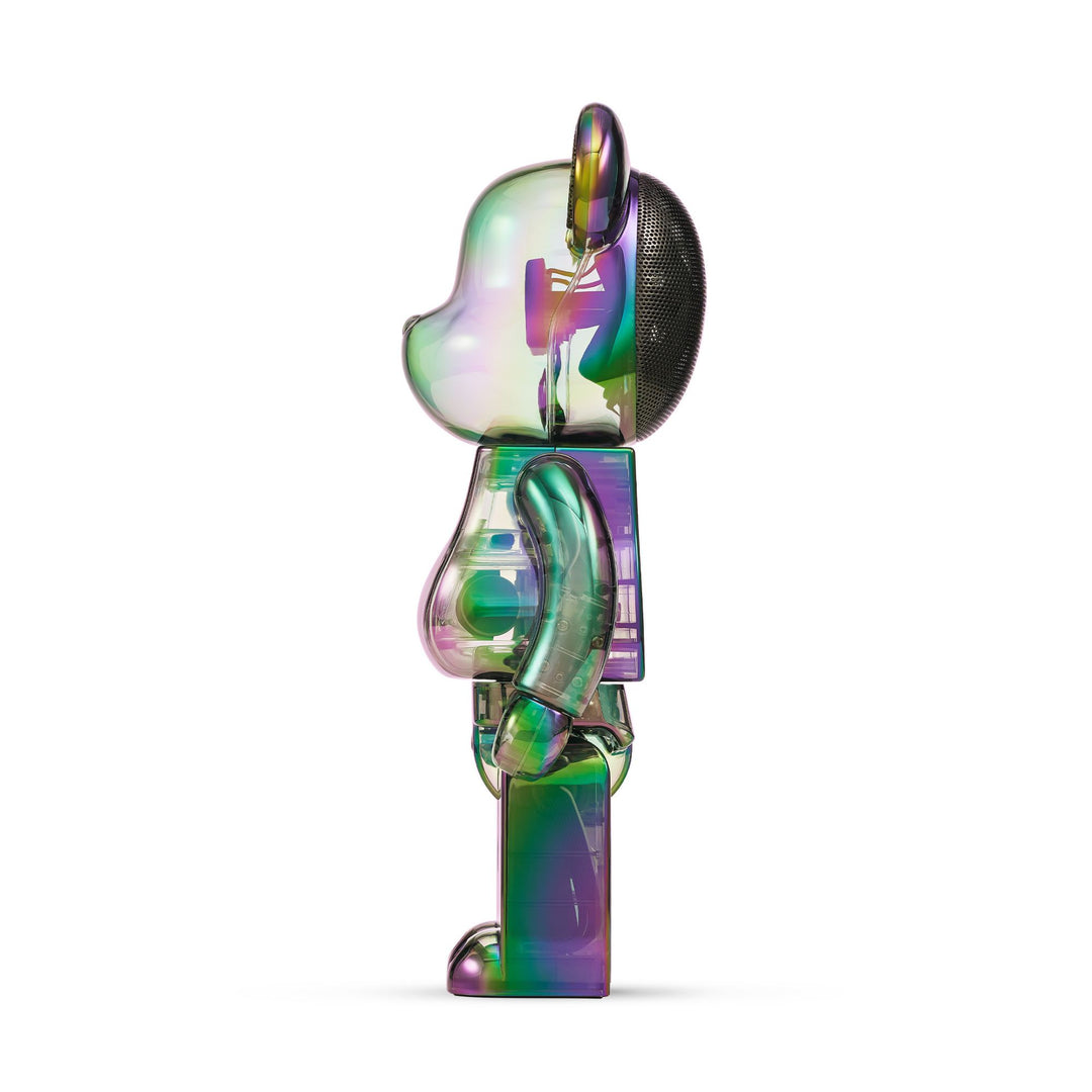 BE@RBRICK AUDIO 400% Portable Bluetooth® Speaker Iridescent Collection Black Aurora