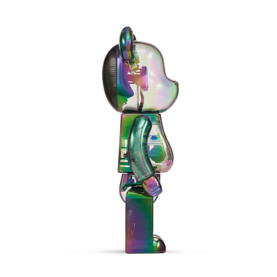 BE@RBRICK AUDIO 400% Portable Bluetooth® Speaker Iridescent Collection Black Aurora