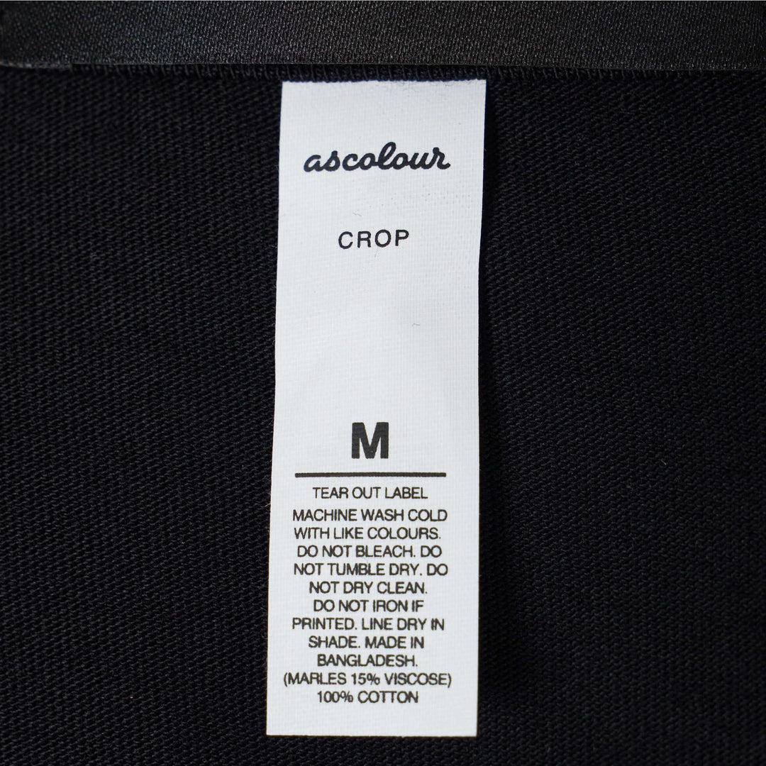 Club21 - Black Score - Cropped T-Shirt - TEES - Black