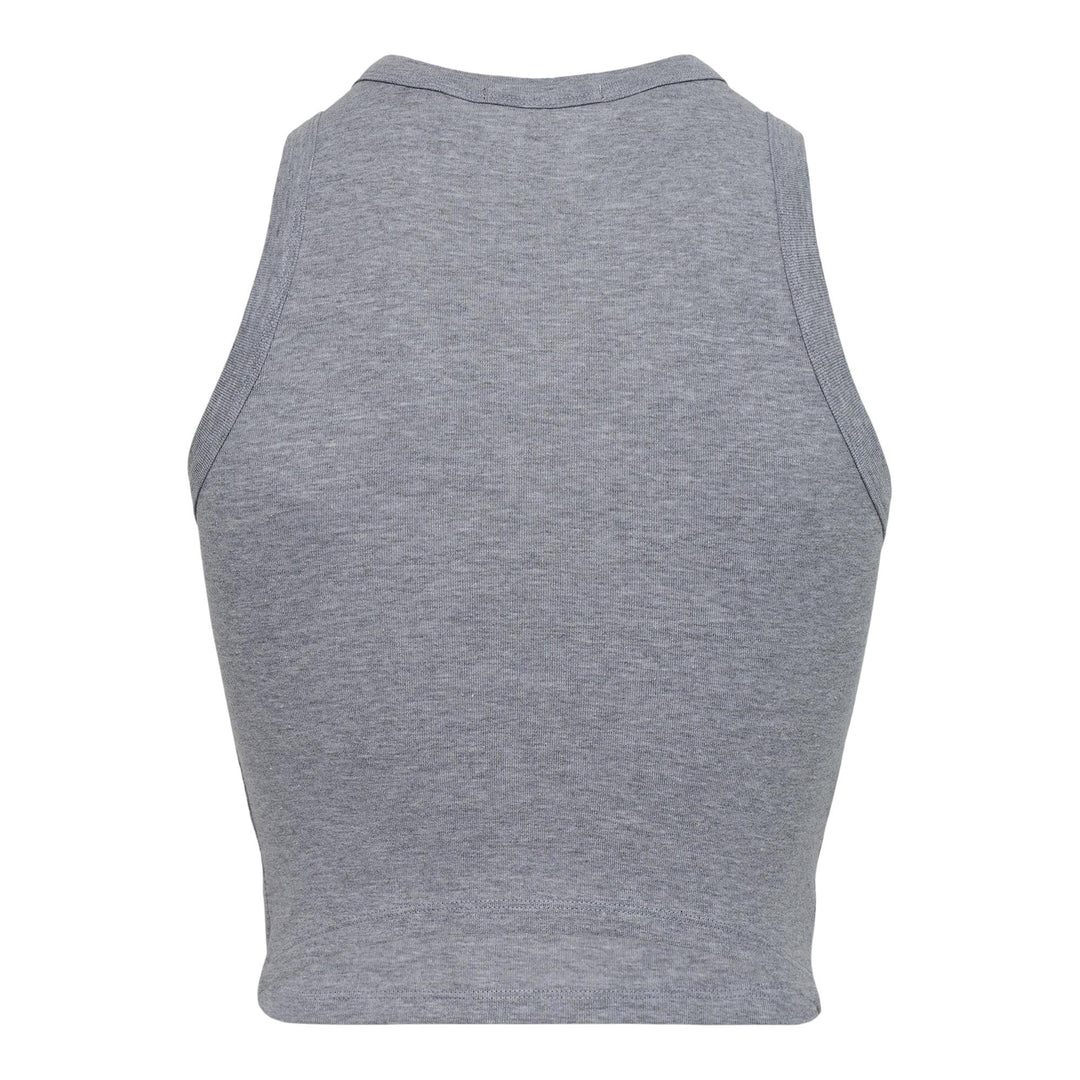 Club21 - Black Score - Womens Cropped Tank - TANK TOPS - Grey
