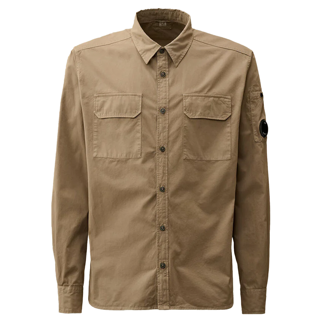 Organic Gabardine Buttoned Lens Shirt