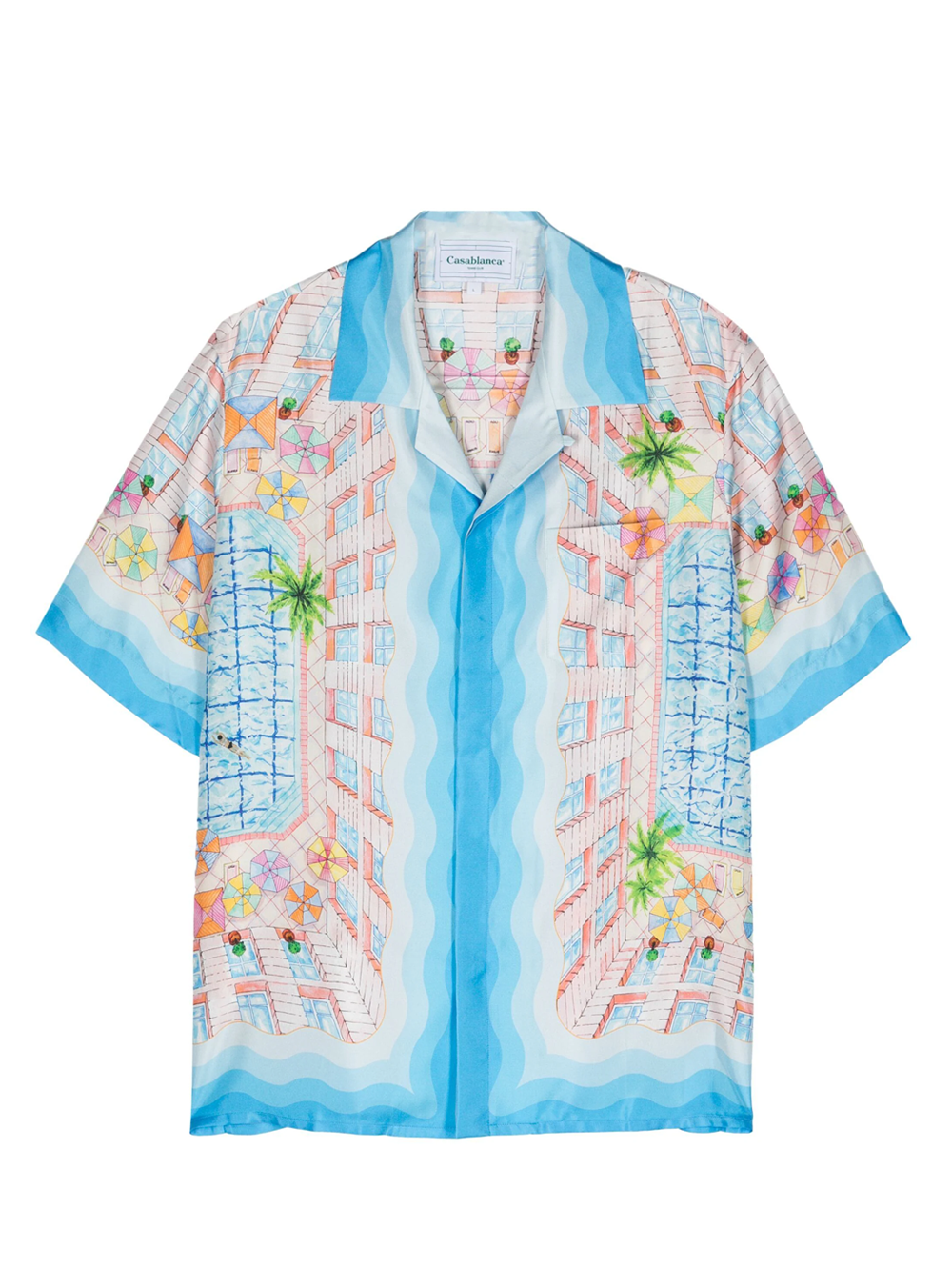 CASABLANCA-Cuban_Collar_Short_Sleeve_Shirt_Multi