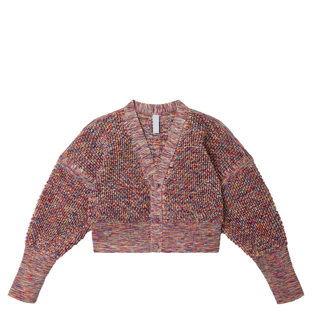 Lattice Knikat Cropped Cardigan