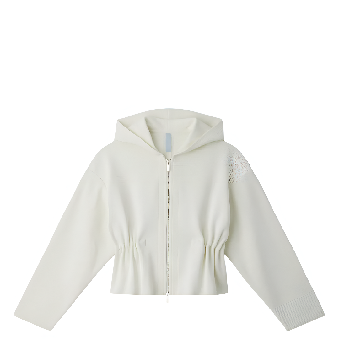 Milan Cropped Hoodie Jacket