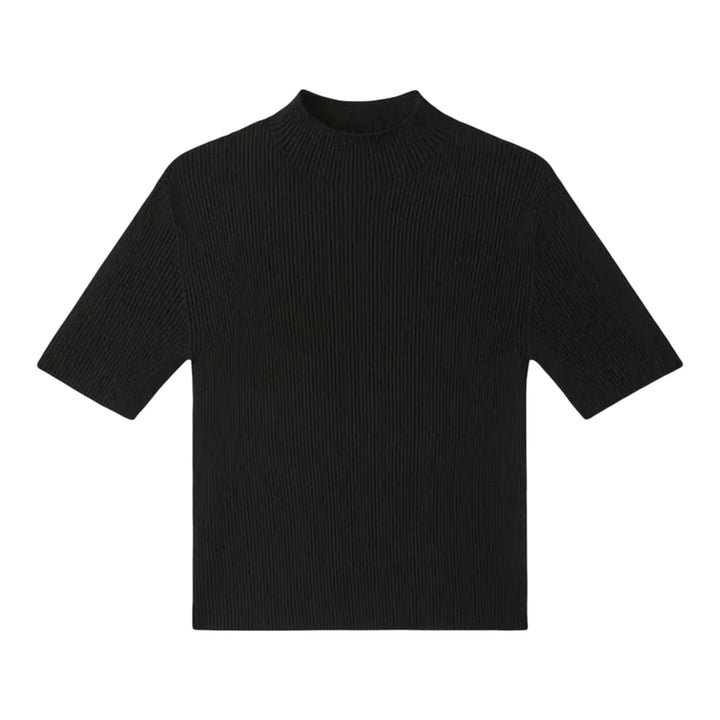 Club21 - CFCL - Portrait Short Sleeve Top - KNIT TOPS - Black