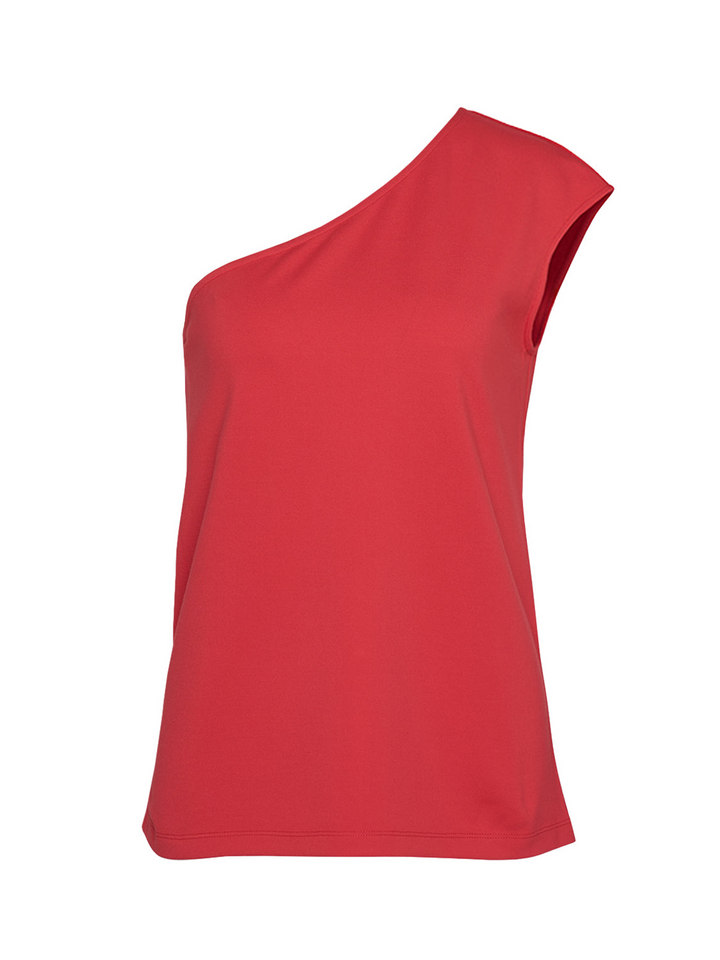 CLUB21_COLLECTION_Viscose_Nylon_Ponte_Toga_Top-Red