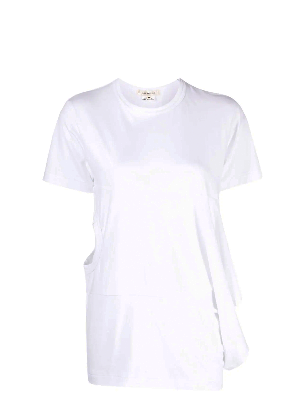 COMME des GARCONS Asymmetric Drape Tee White 1