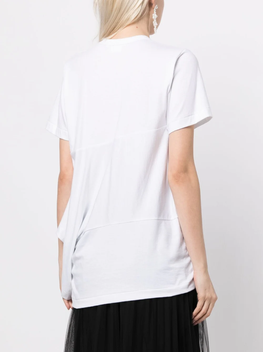 COMME des GARCONS Asymmetric Drape Tee White 2