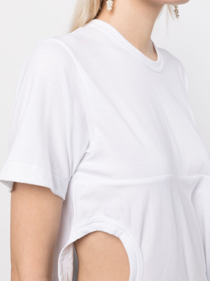 COMME des GARCONS Asymmetric Drape Tee White 3