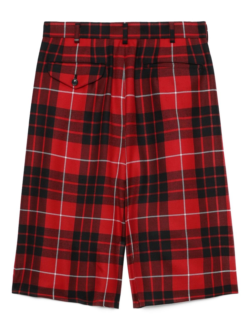 COMME-des-GARCONS-BLACK-Tartan-Check-Button-Shorts-Red-6