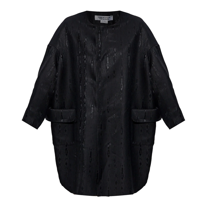 Wool/Silk Moire Pattern Coat
