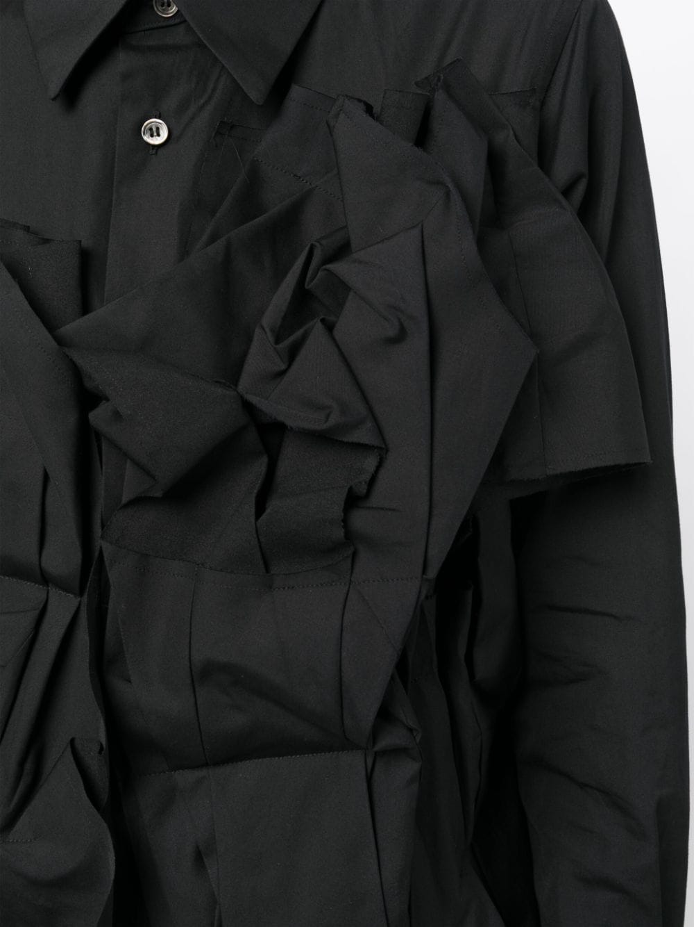 COMME-des-GARCONS-Folded-Front-Shirt-Black-5