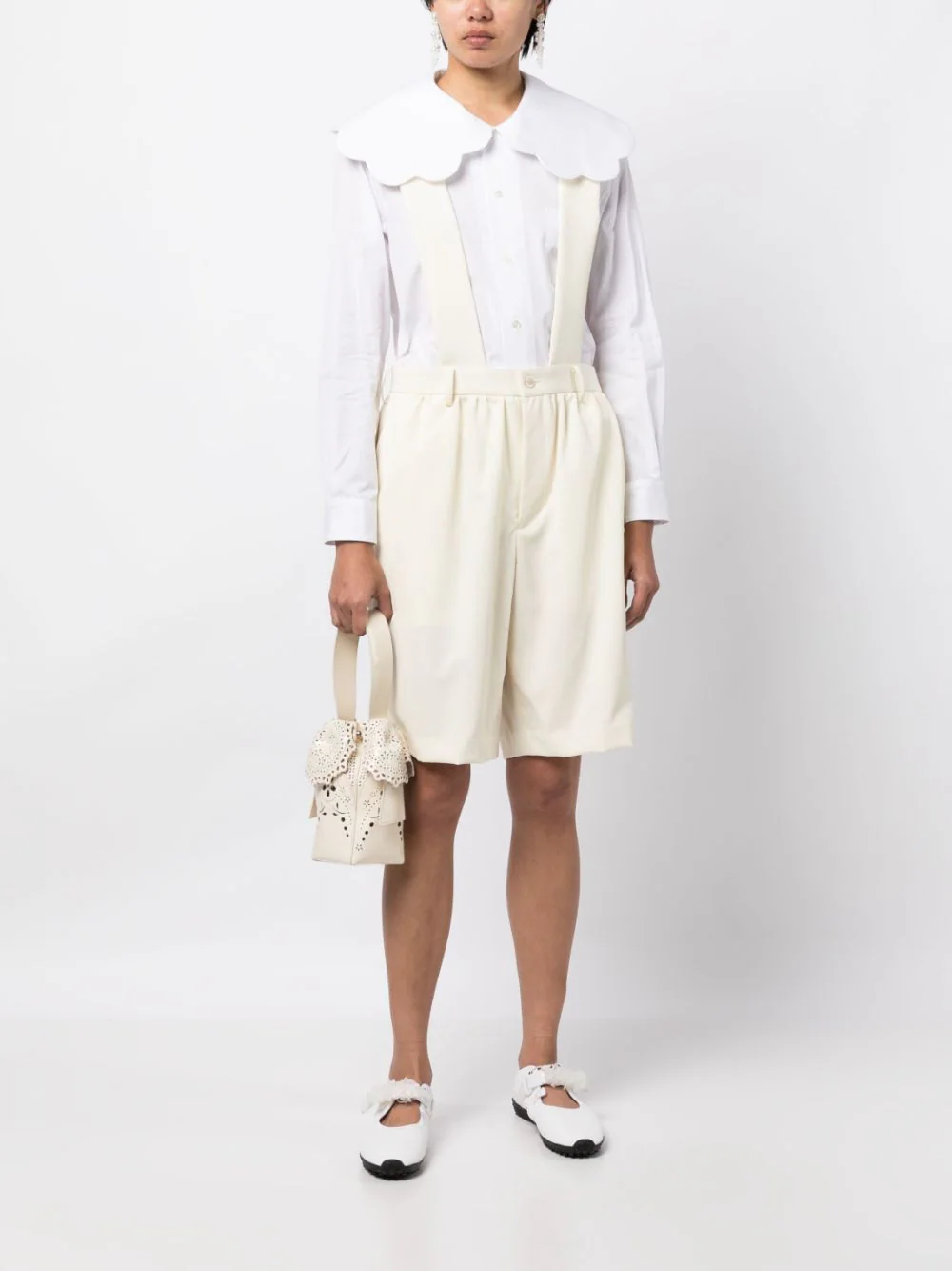 COMME-des-GARCONS-GIRL-Wool-Gabardine-Suspender-Short-Off-White-4