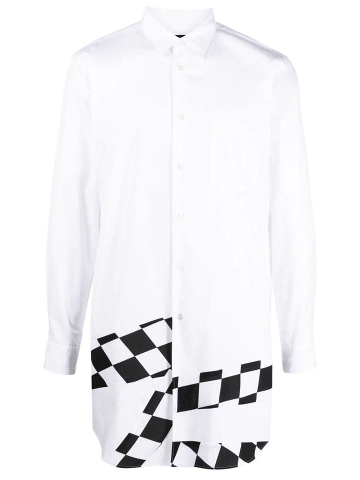 COMME-des-GARCONS-HOMME-PLUS-Diamond-Check-Shirt-White-1