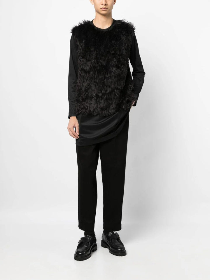 COMME-des-GARCONS-HOMME-PLUS-Fur-T-Shirt-Black-2