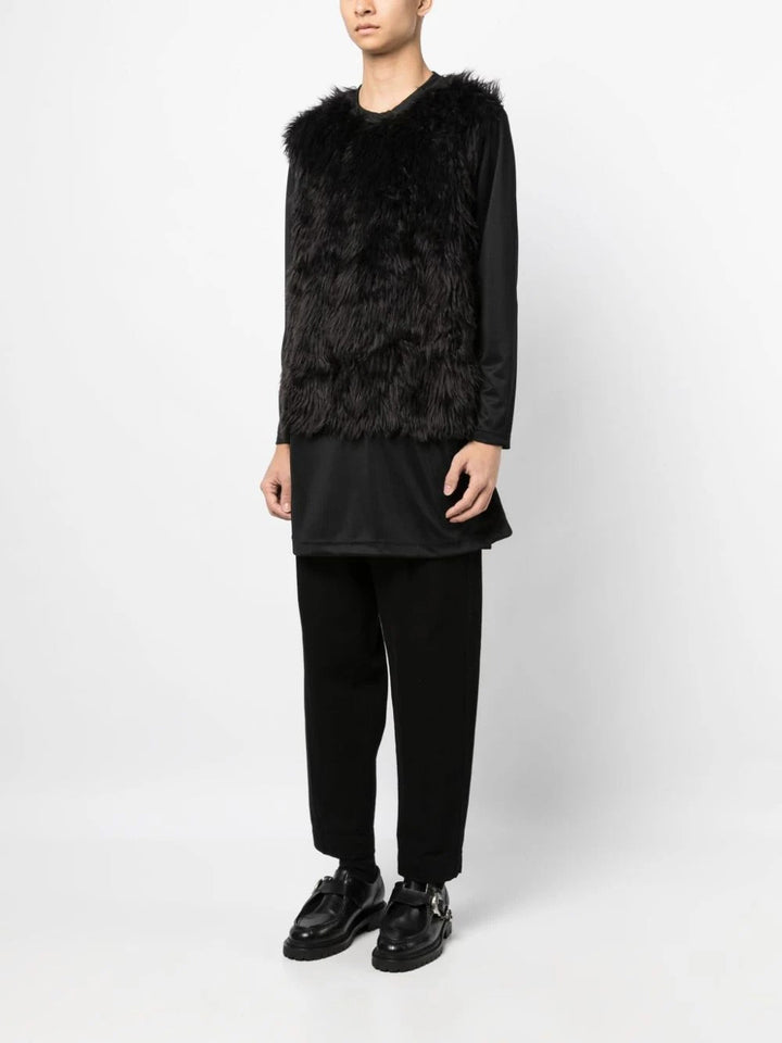 COMME-des-GARCONS-HOMME-PLUS-Fur-T-Shirt-Black-3