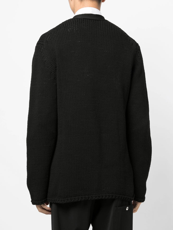 COMME-des-GARCONS-HOMME-PLUS-Lily-Yarn-Quilted-Sweater-Black-4