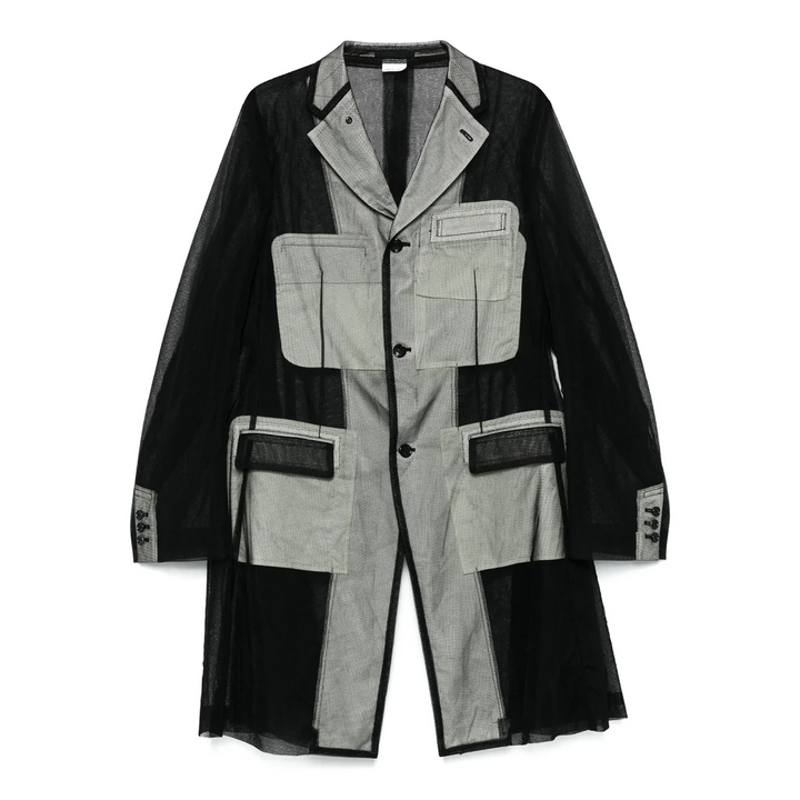 Nylon Tulle Long Jacket