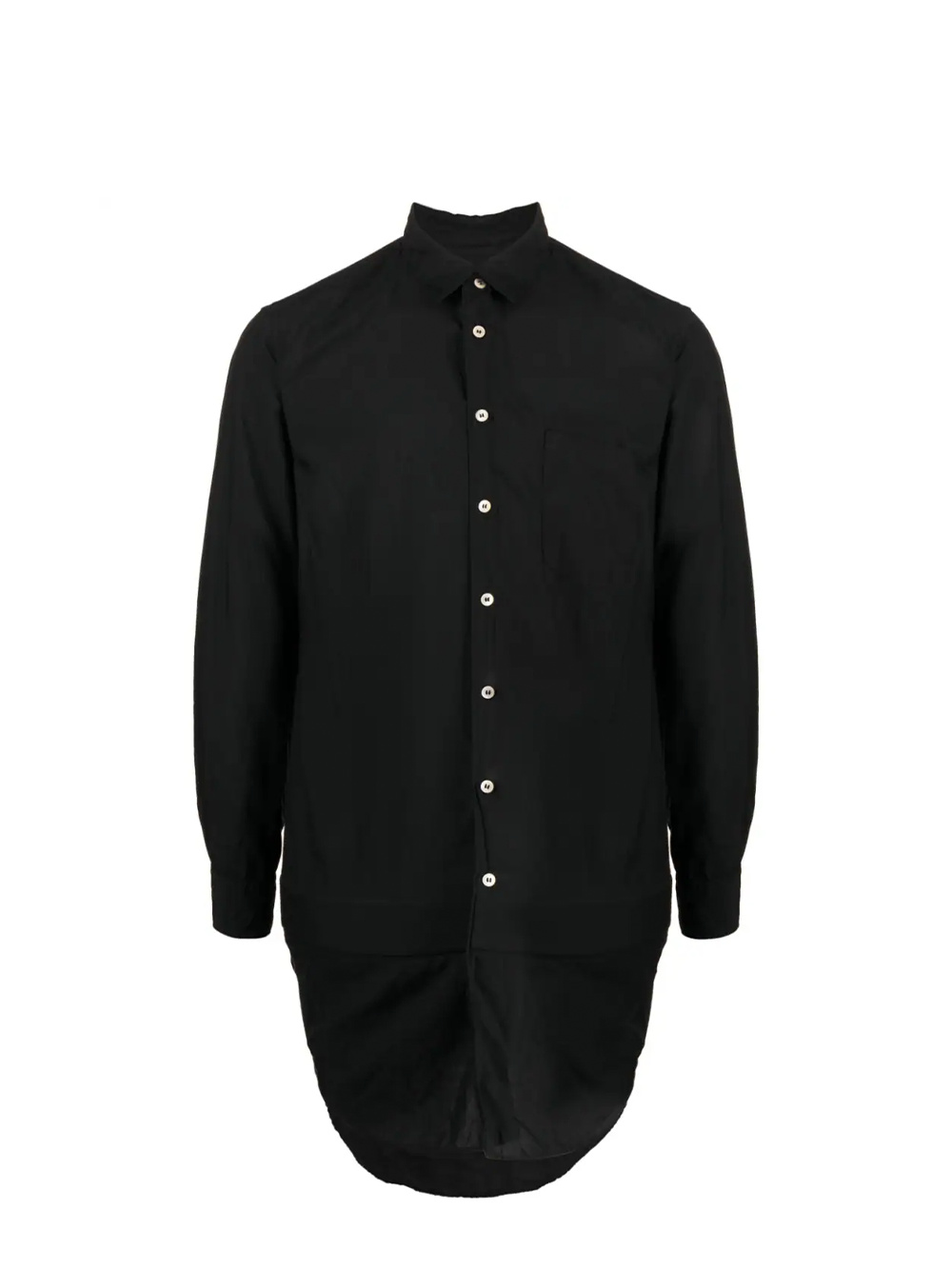 COMME des GARCONS HOMME PLUS Round Rim Hem Shirt Black 1