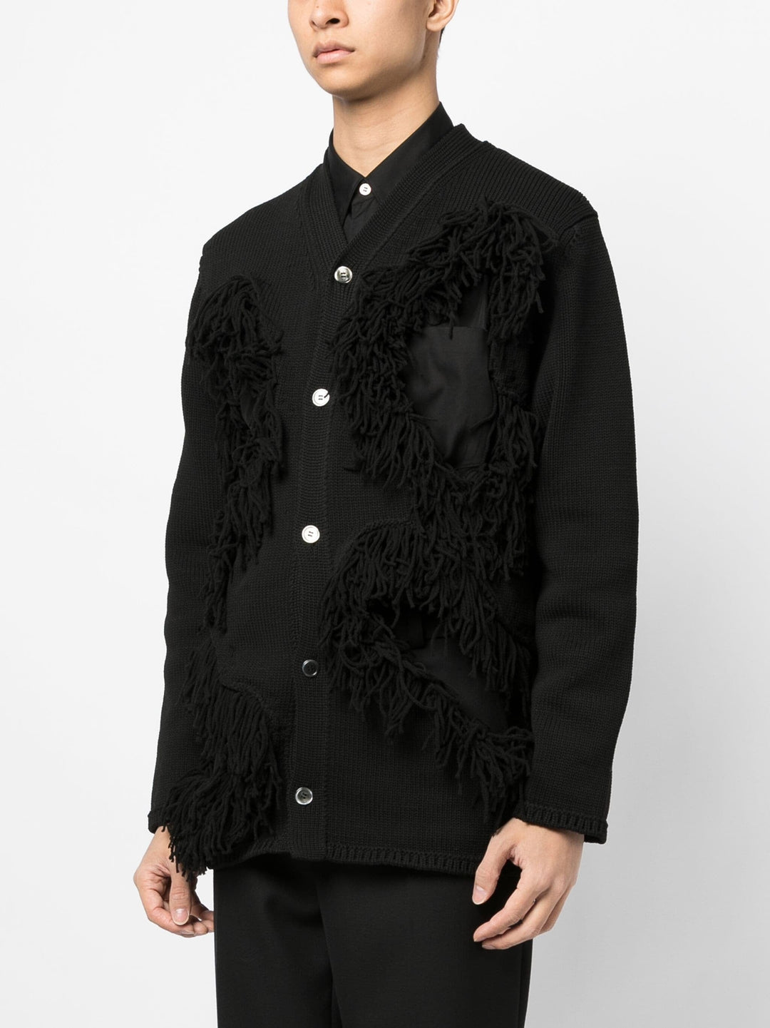 COMME-des-GARCONS-HOMME-PLUS-Tassel-Cardigan-Black-3