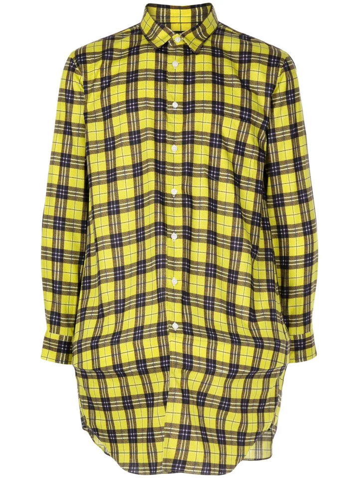 COMME-des-GARCONS-HOMME-PLUS-Yellow-Check -Shirt-Yellow-1