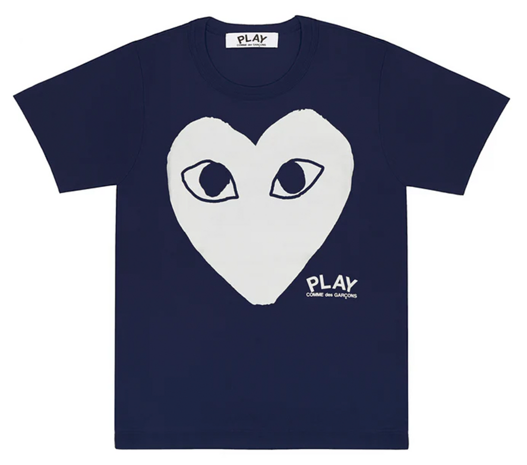 Laminated White Heart Tee Unisex