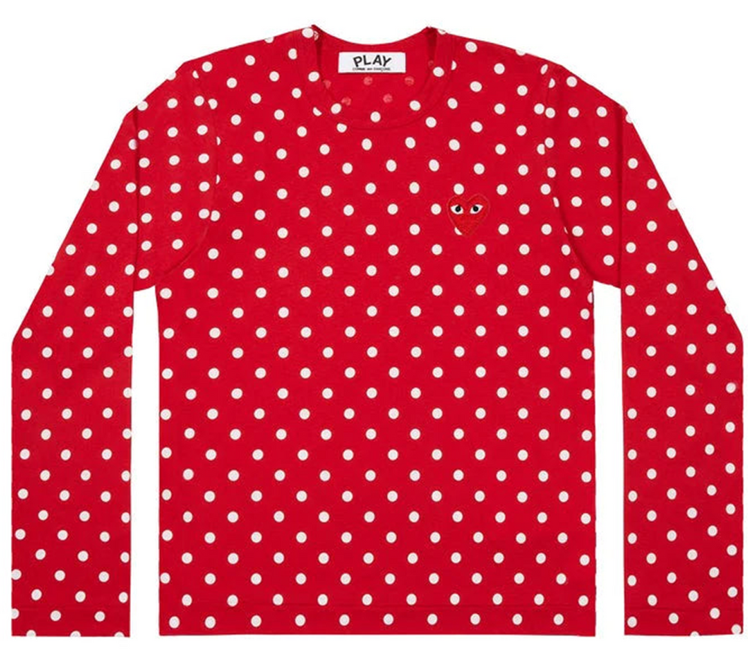 Red Emblem Polka Dots Tee Men