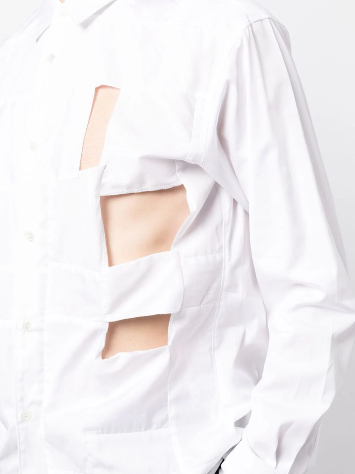 COMME-des-GARCONS-SHIRT-Hollow-Out-Shirt-White-5