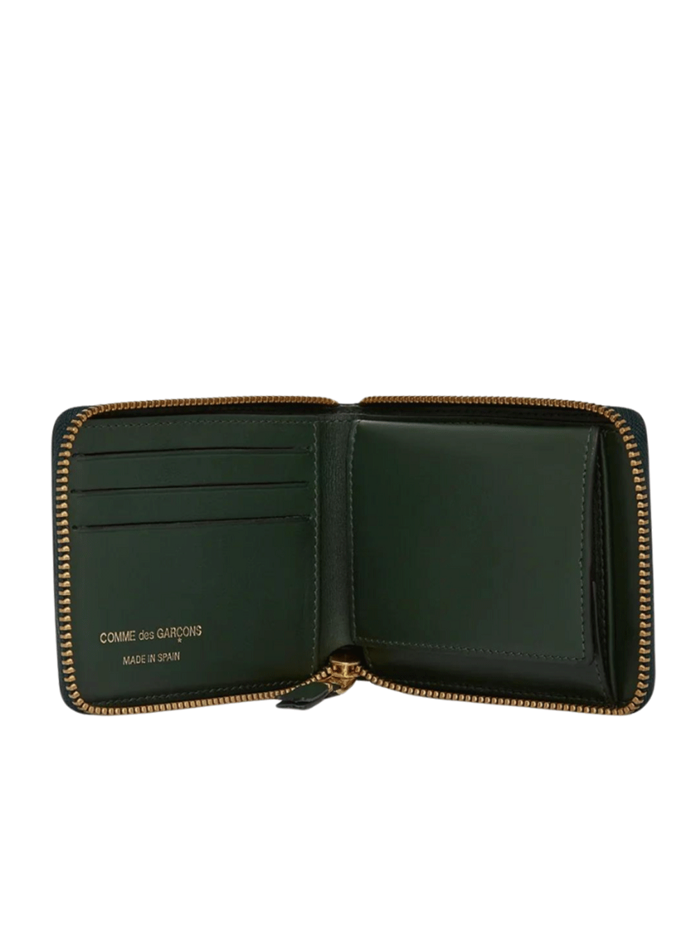 COMME-des-GARCONS-WALLET-Classic-Leather-Line-U-Zip-Wallet-Green-2