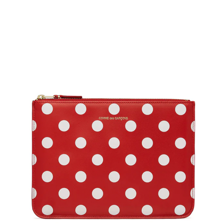 Dots Printed Leather Wallet