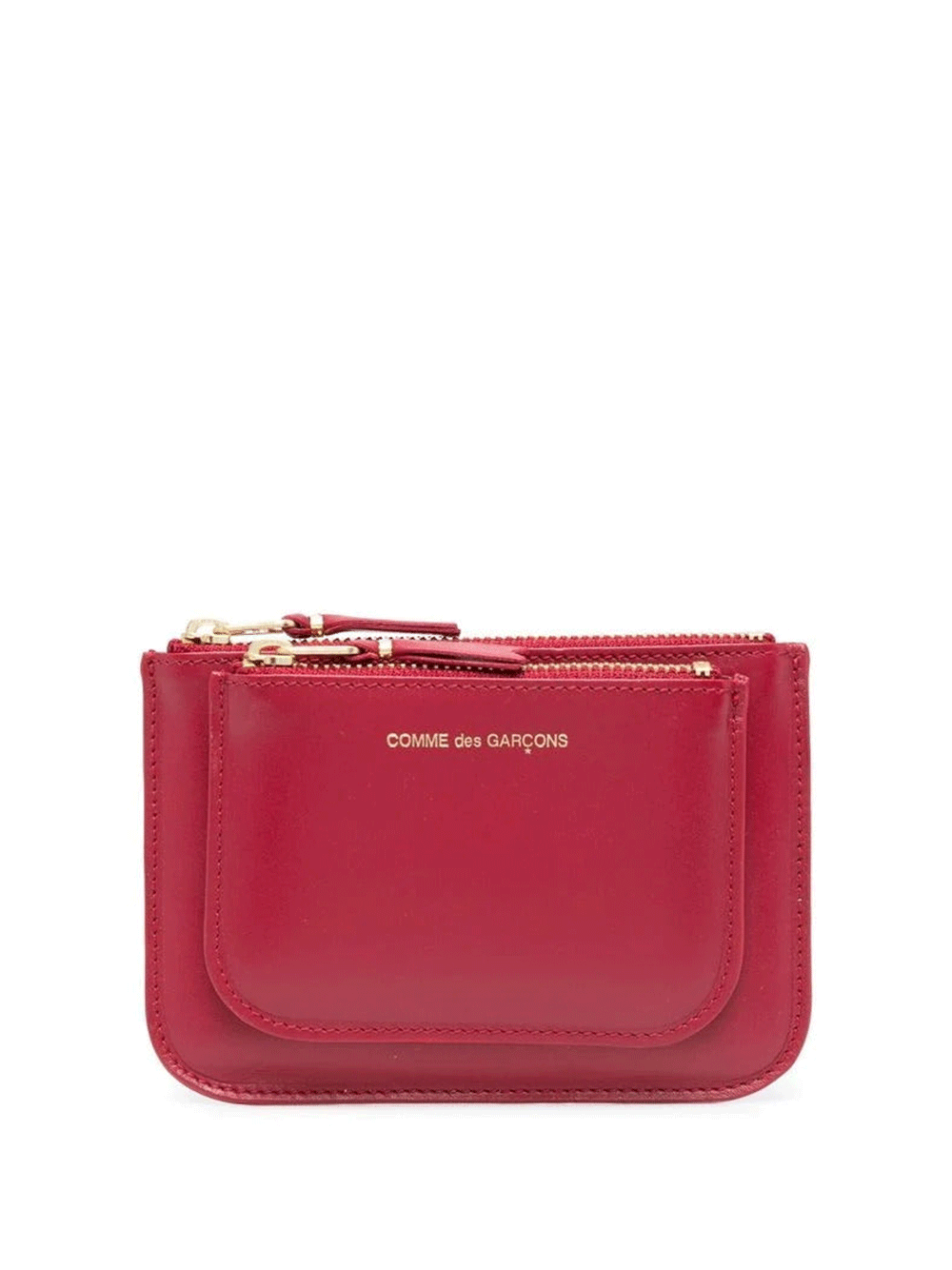COMME-des-GARCONS-WALLET-Double-Small-Pouch-Red-1