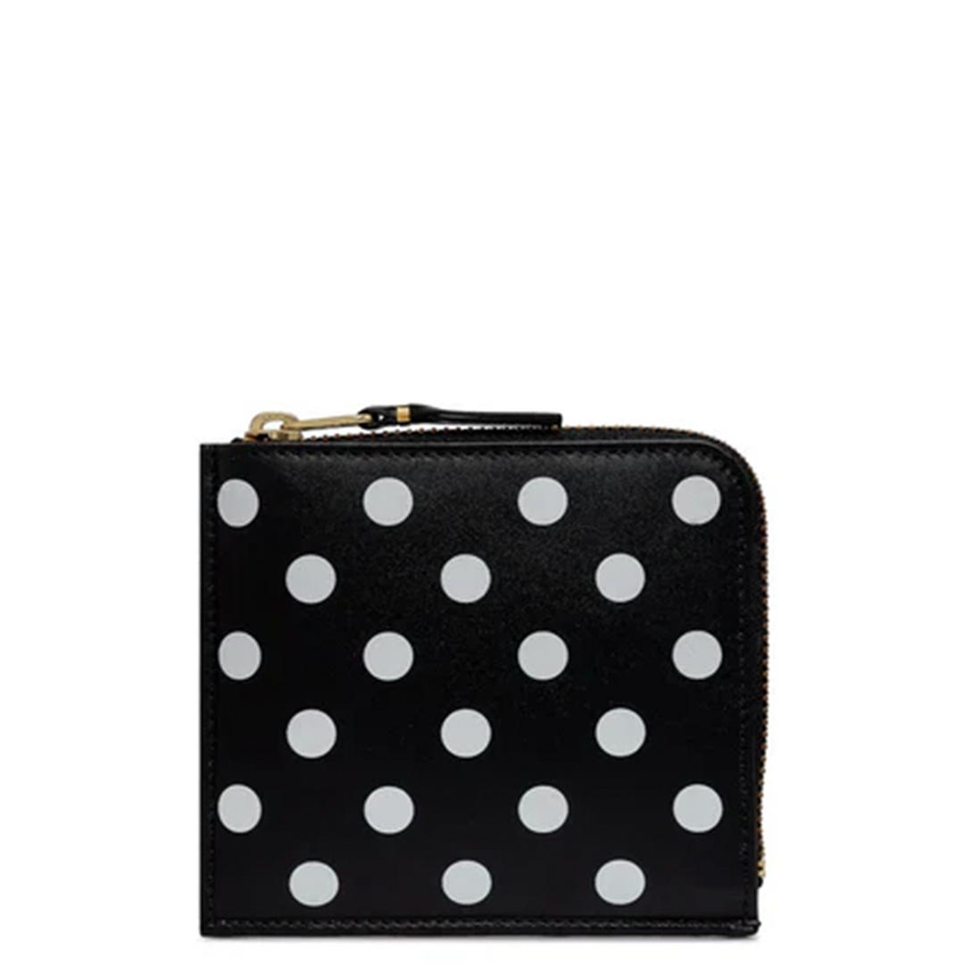 Dots Printed Leather Wallet