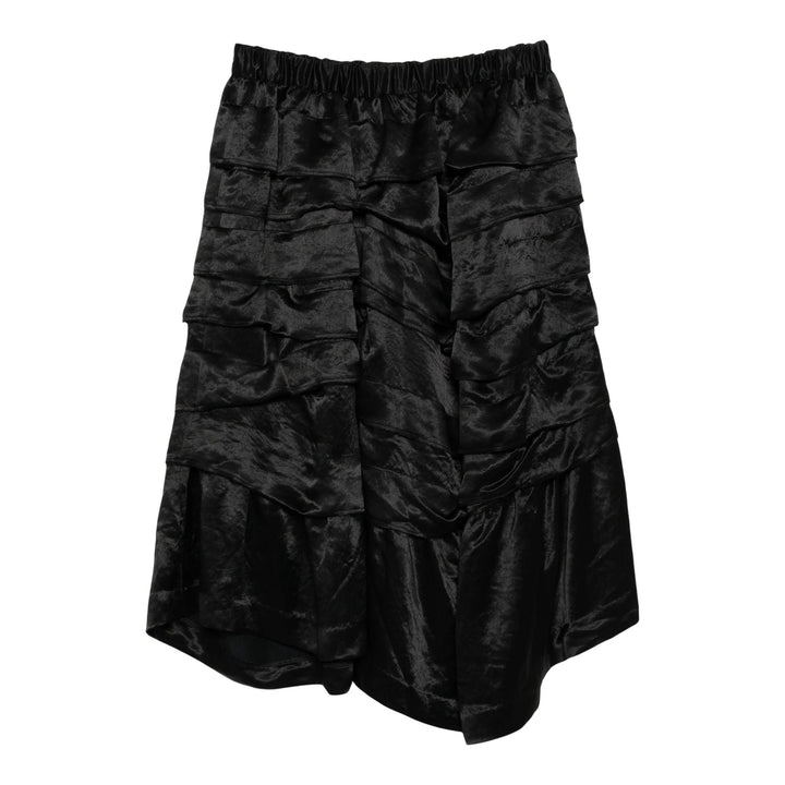 Club21 - COMME des GARCONS BLACK - Acetate Rerime Satin Skirt - SKIRTS - Black