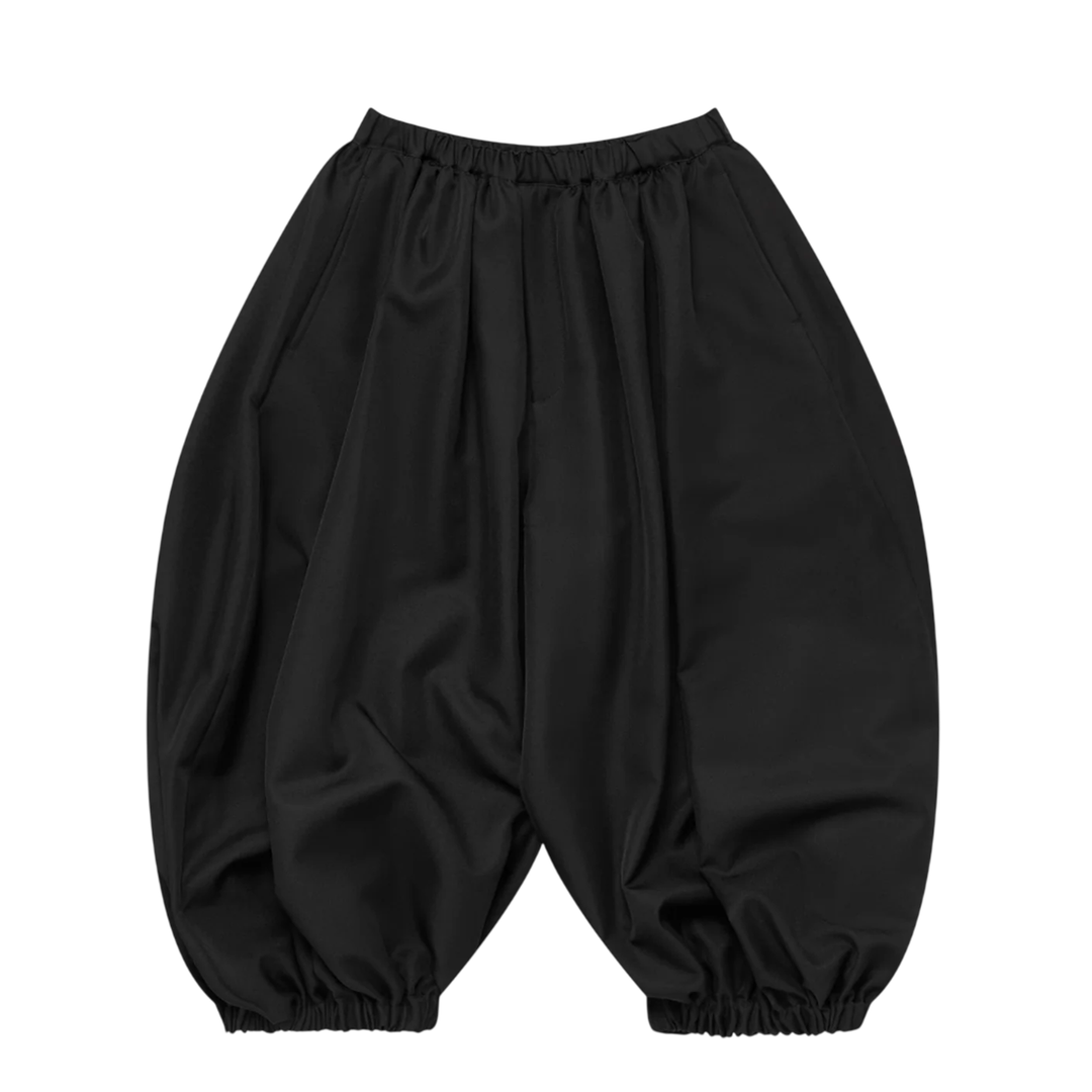 Balloon Silhouette Cuffed Ankle Pants