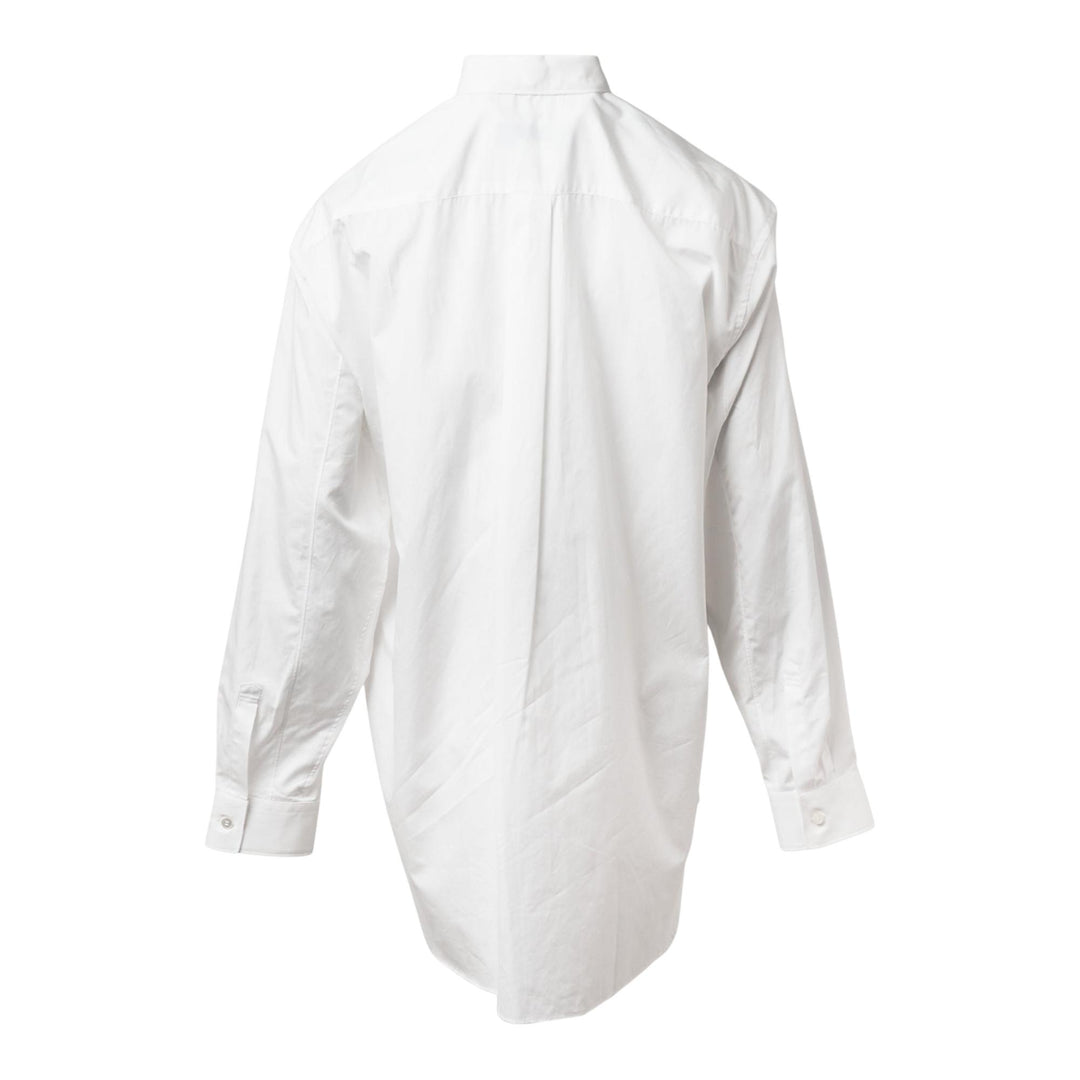 Club21 - COMME des GARCONS BLACK - Cotton Buckled Long Sleeve Shirt - SHIRTS - White