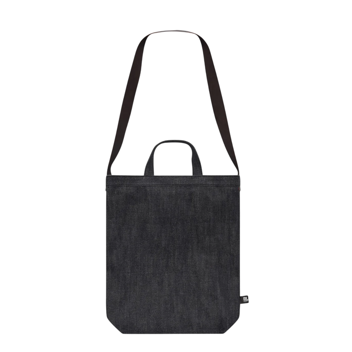 Denim Top-Handle Tote Bag