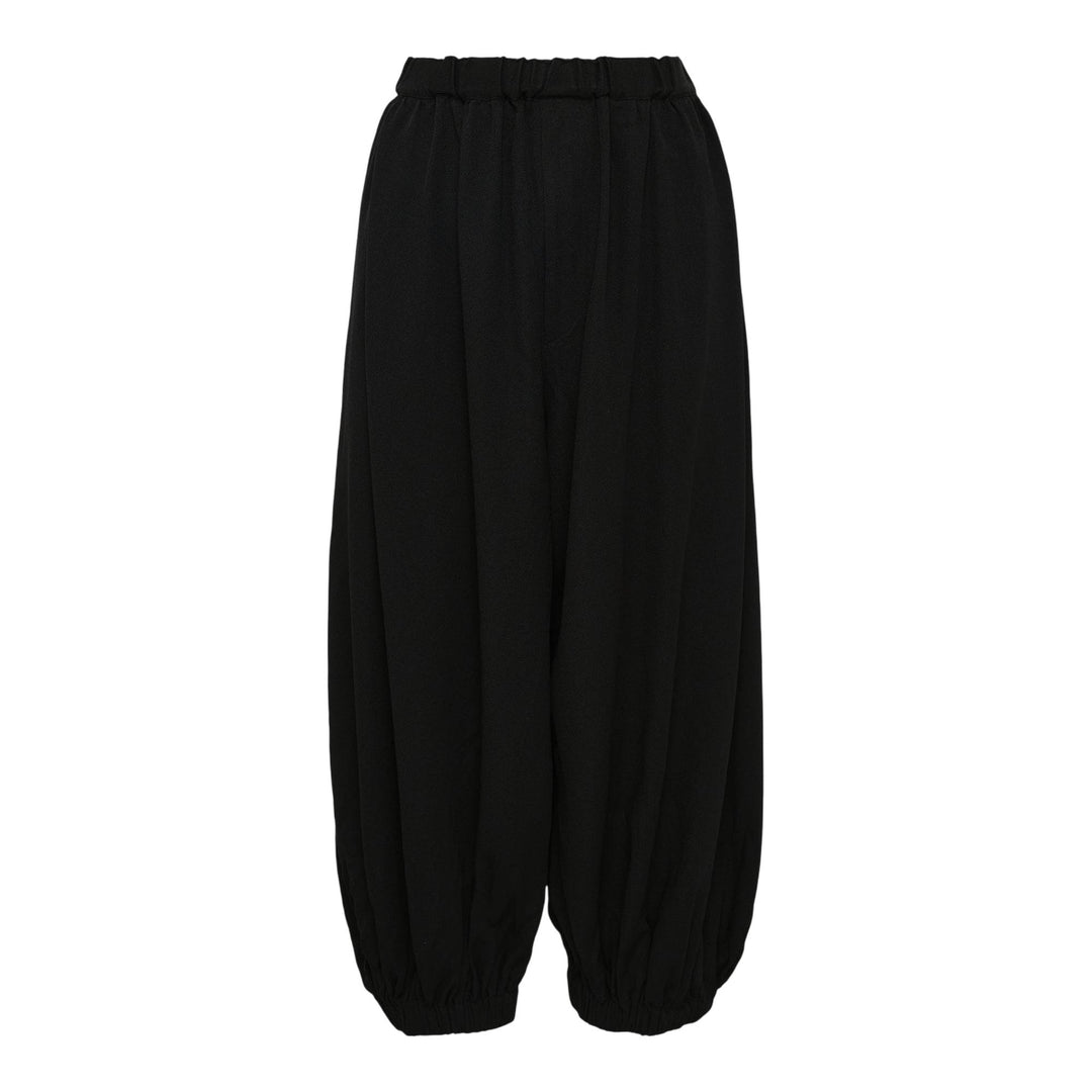 Club21 - COMME des GARCONS BLACK - Polyester Soft Twill Puff Pleated Pants - PANTS - Black