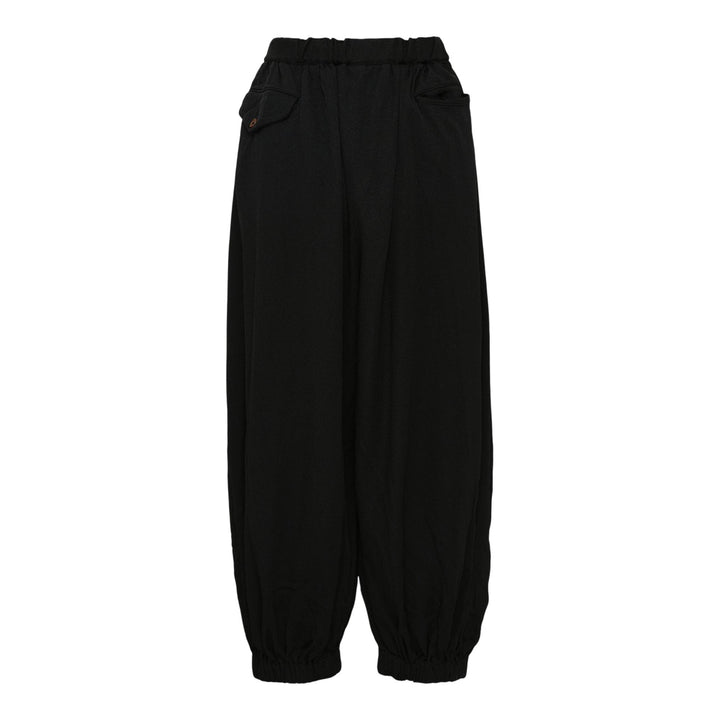 Club21 - COMME des GARCONS BLACK - Polyester Soft Twill Puff Pleated Pants - PANTS - Black