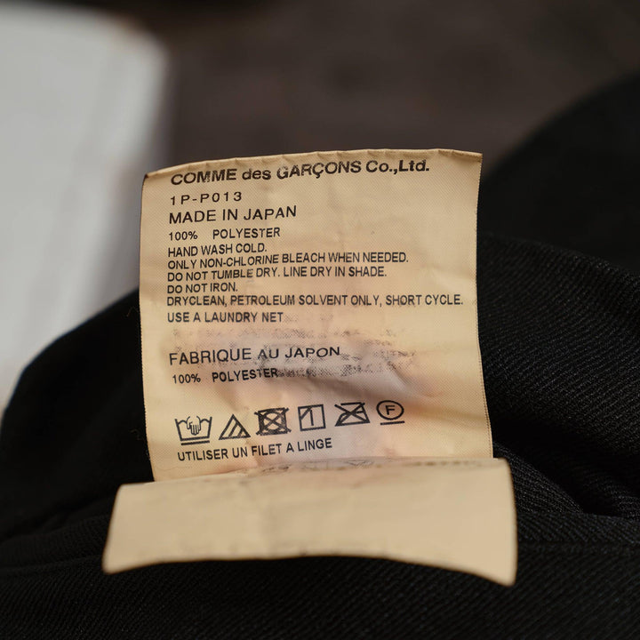 Club21 - COMME des GARCONS BLACK - Polyester Soft Twill Puff Pleated Pants - PANTS - Black