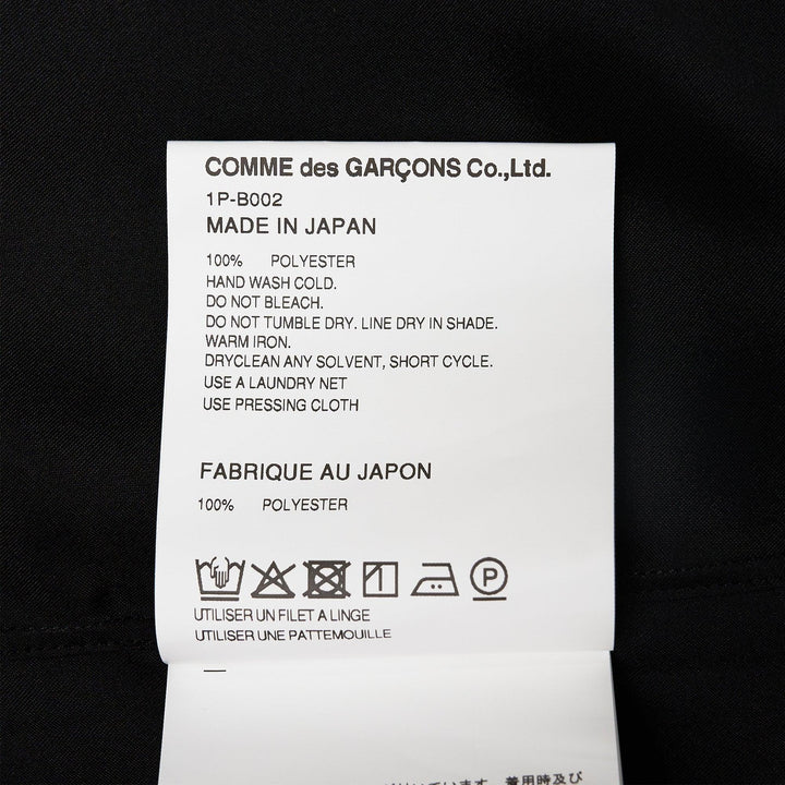 Club21 - COMME des GARCONS BLACK - Satin Studs Long Sleeve Shirt - SHIRTS - Black