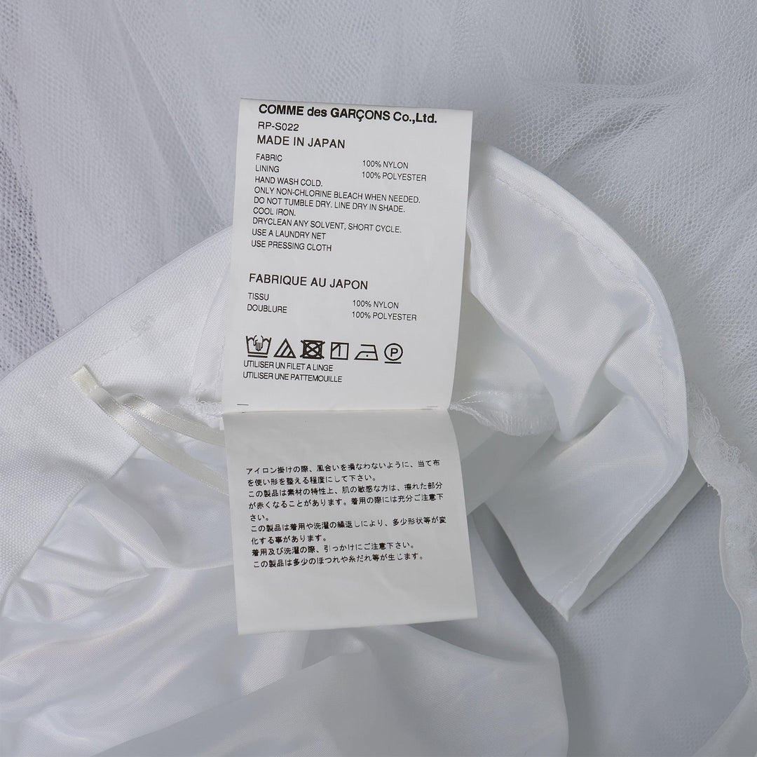 Club21 - COMME des GARCONS COMME des GARCONS - Hard Tulle Basic Skirt - SKIRTS - White