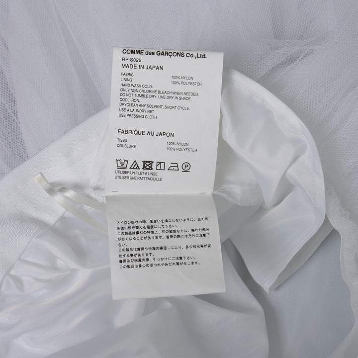 Club21 - COMME des GARCONS COMME des GARCONS - Hard Tulle Basic Skirt - SKIRTS - White