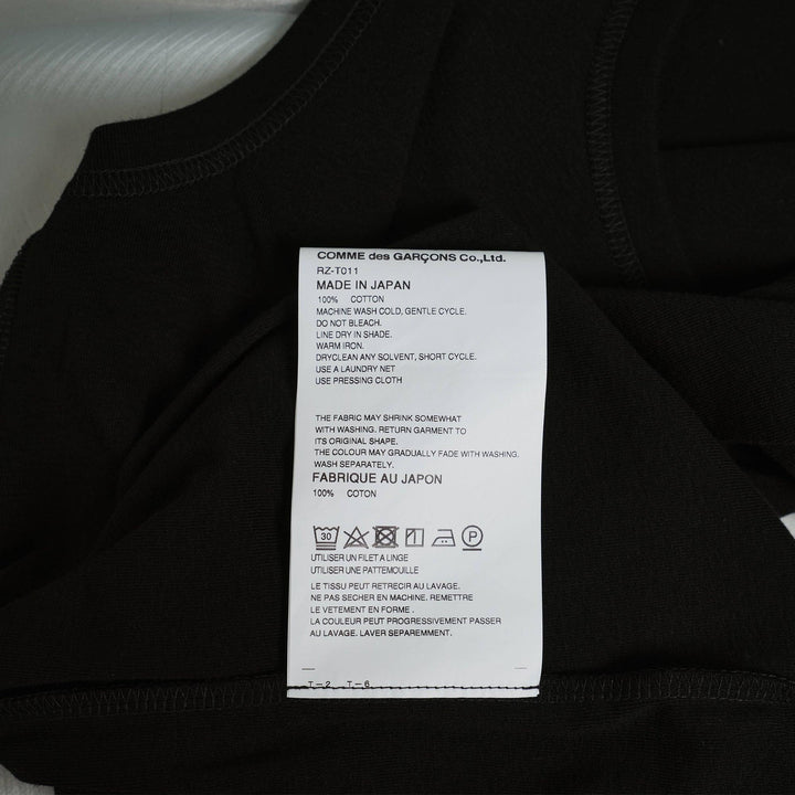 Club21 - COMME des GARCONS COMME des GARCONS - Short Sleeve Plain Tee - TEES - Black