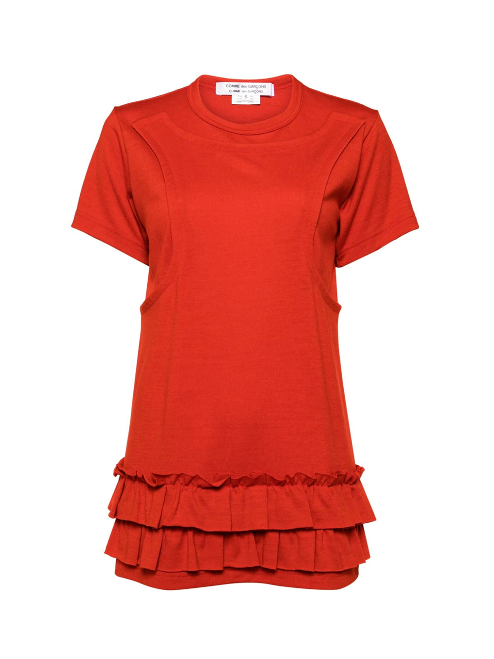 COMME_des_GARCONS_COMME_des_GARCONS_Worsted_Wool_Milled_Jersey_T-Shirt-Red