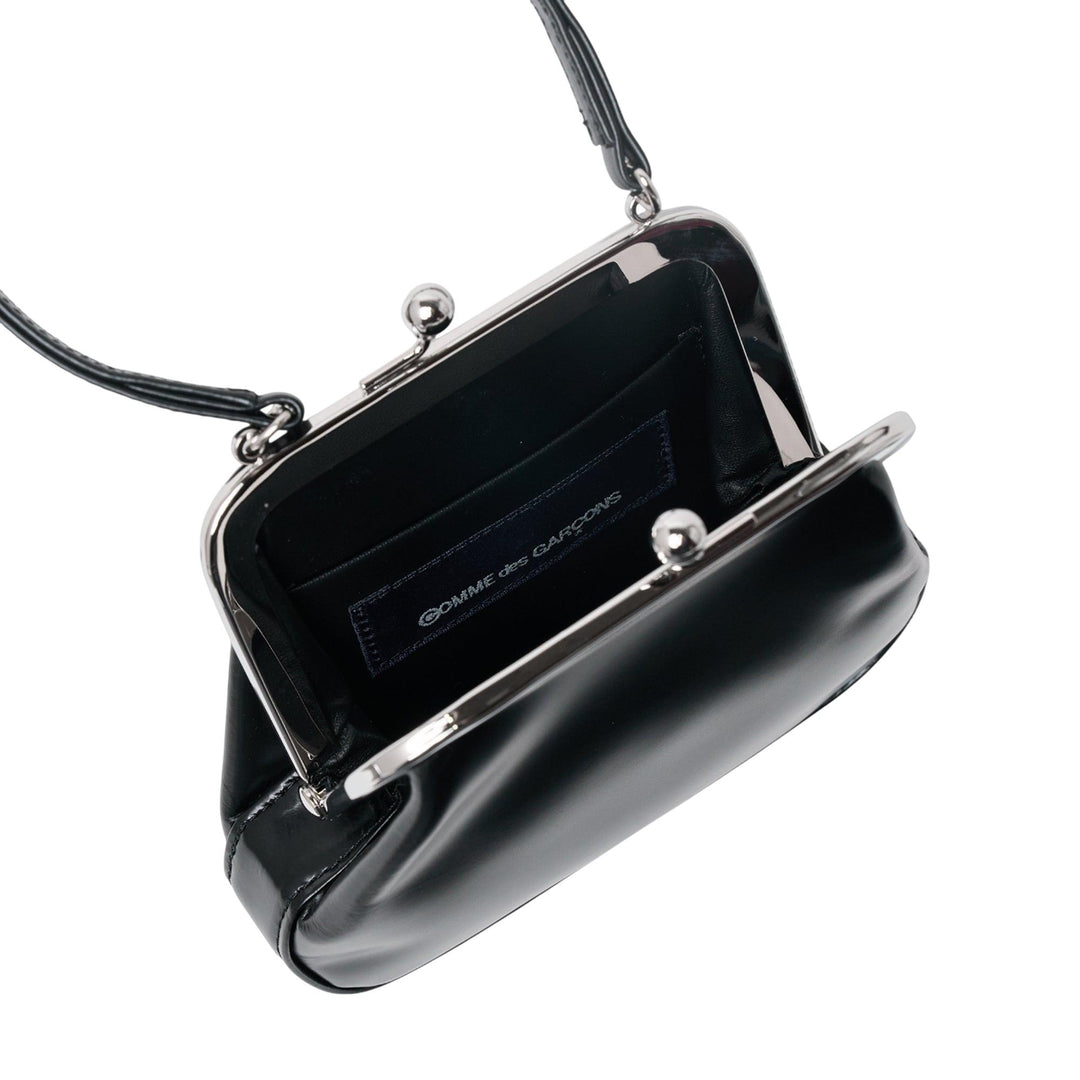 Club21 - COMME des GARCONS - Clasp Bag Round - TOP HANDLE - Black